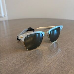 Ray-Ban Clubmaster Silver and Gold Sunglasses